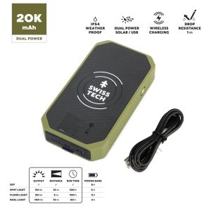 #19 9/12 Wireless Solar Power Bank
